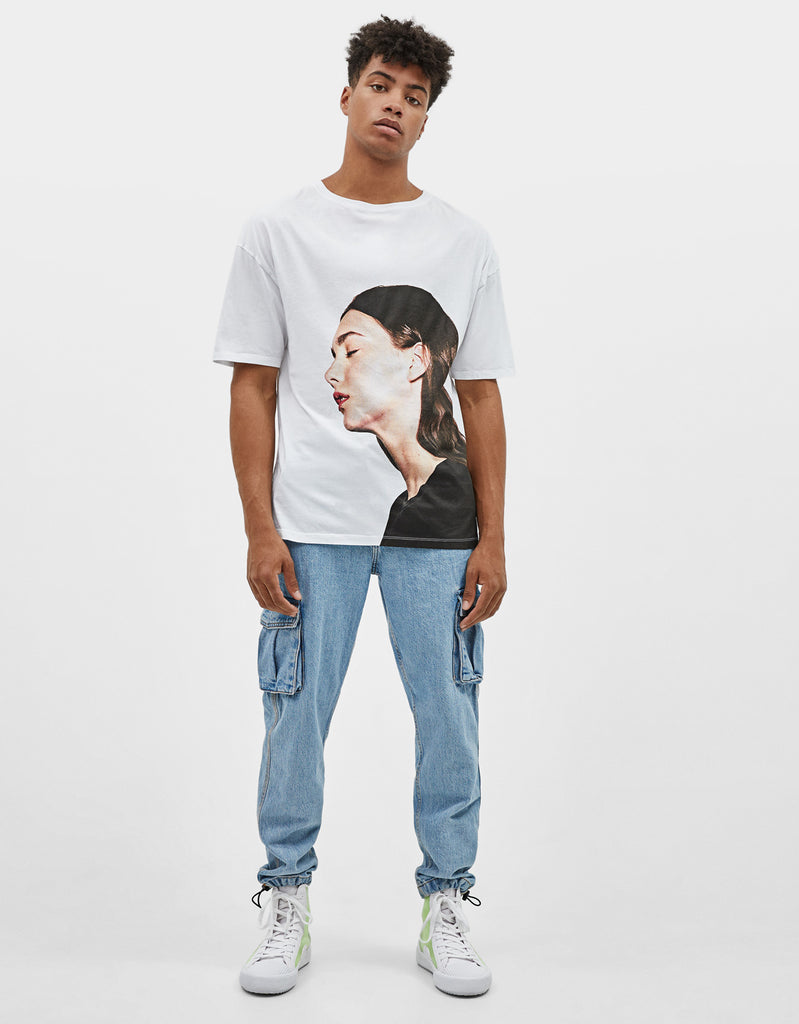 Oversized short sleeve T-shirt